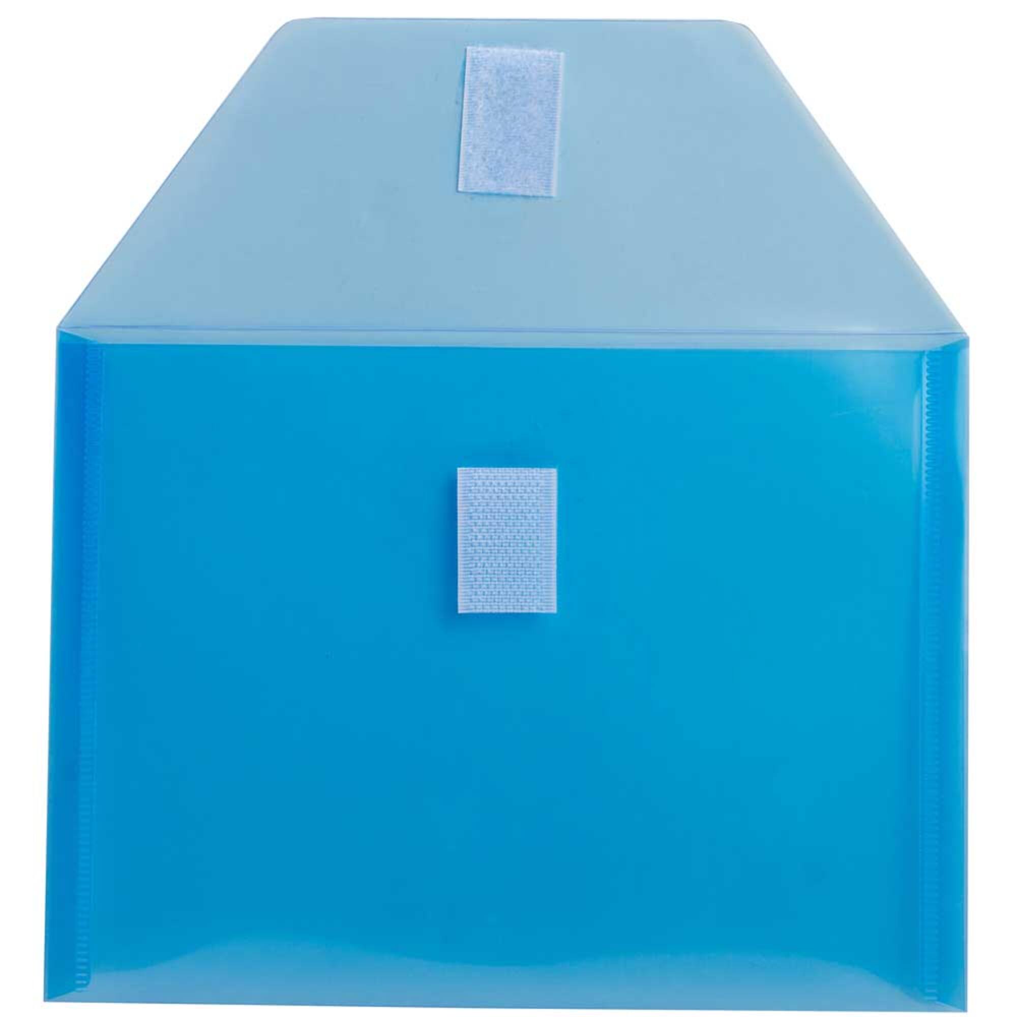 JAM Paper 5.5" x 7.5" Plastic Hook & Loop Closure Envelopes